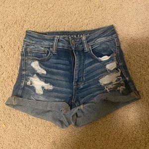 American Eagle High Rise Jean Shorts